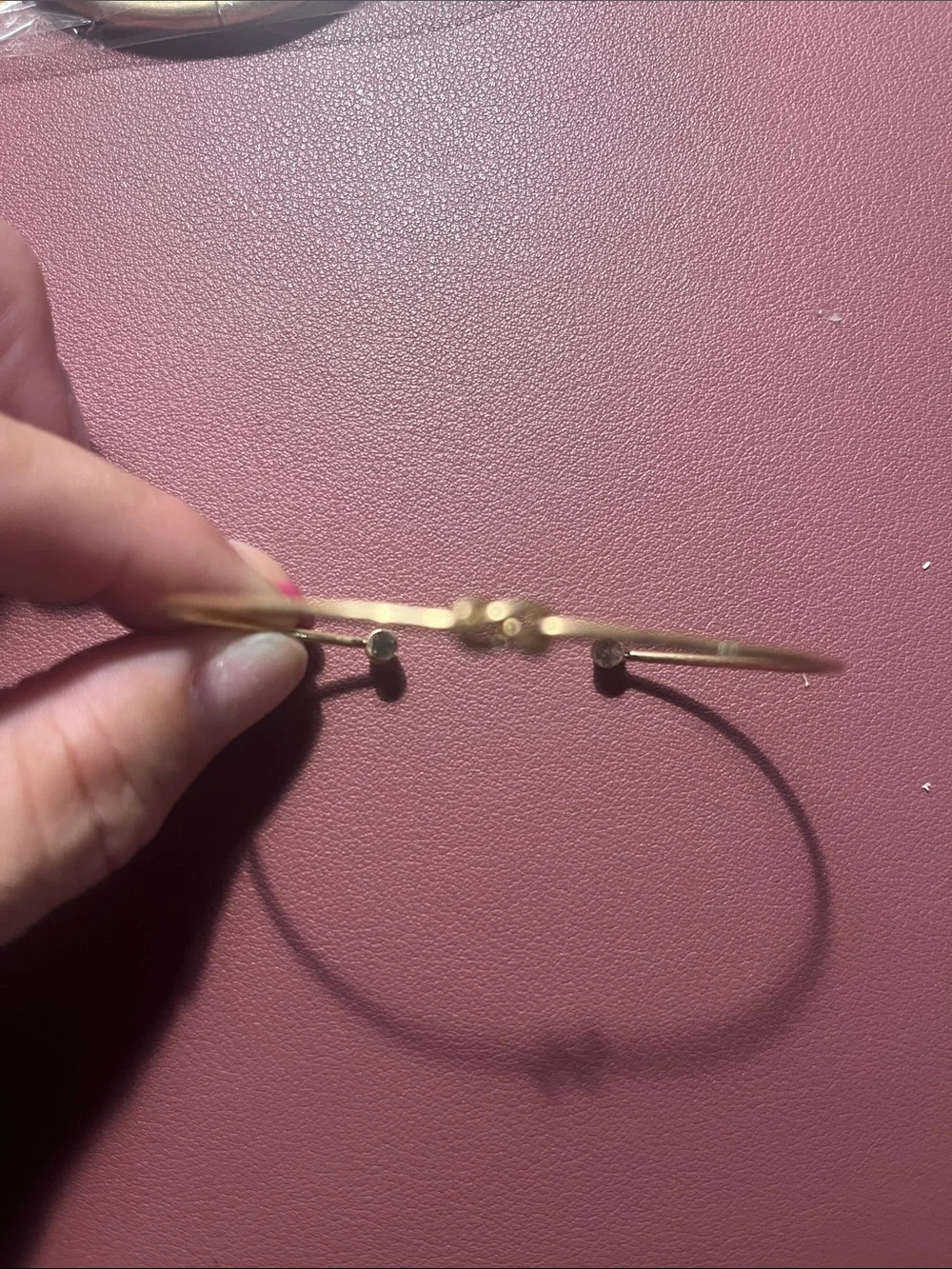 Women's Gold-Tone Hoop Bracelet Trio and 2 pair earrings